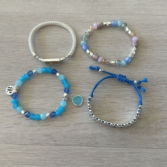 Bomb Party Coastal Elegance Bracelet Stack OS NWT IN BOX - Picture 4 of 12